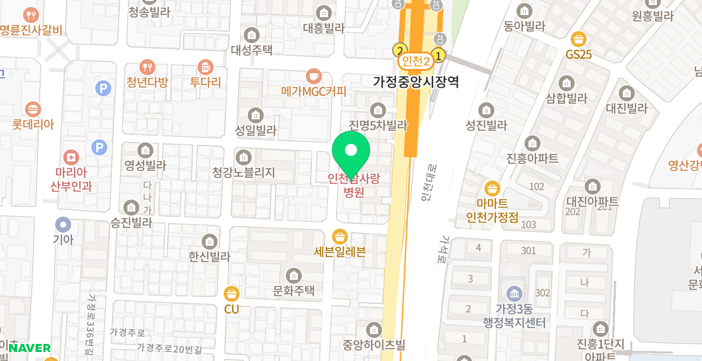 참사랑병원 위치 지도