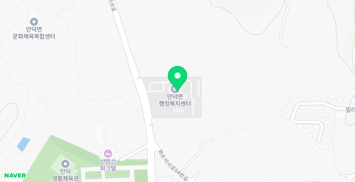 안덕면_무인 KIOSK 위치 지도