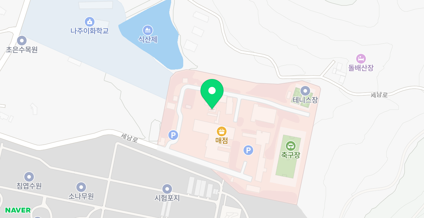 국립나주병원 위치 지도