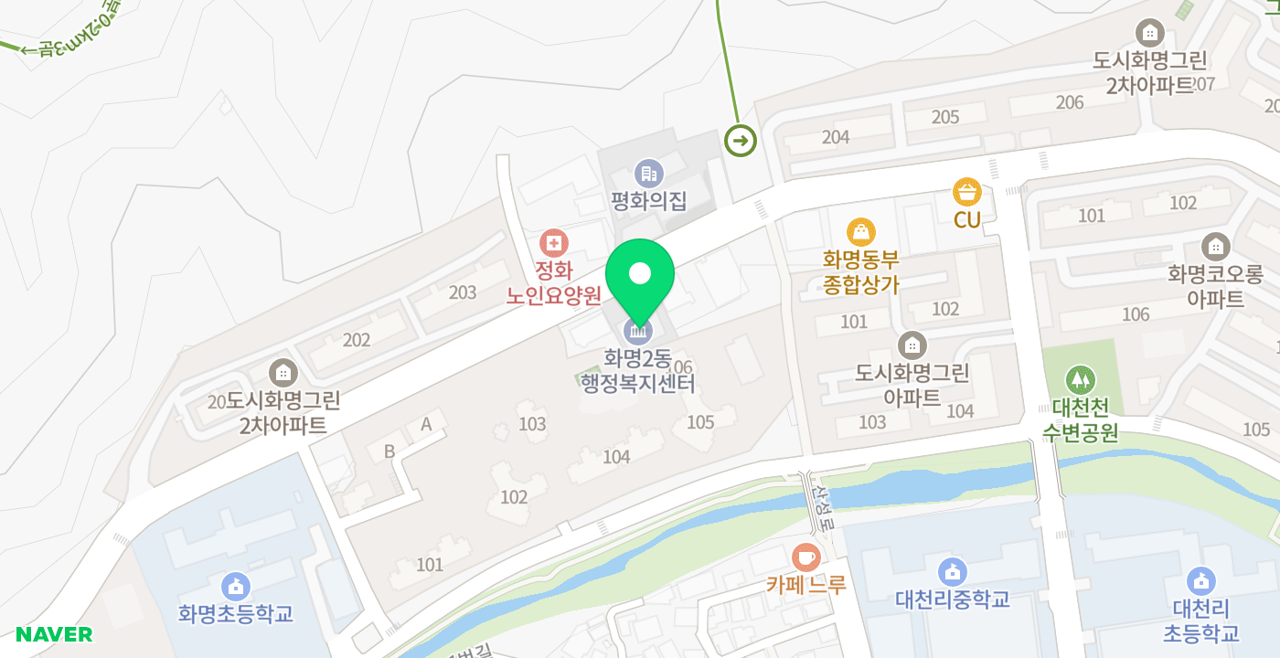 화명2동 행정복지센터 위치 지도