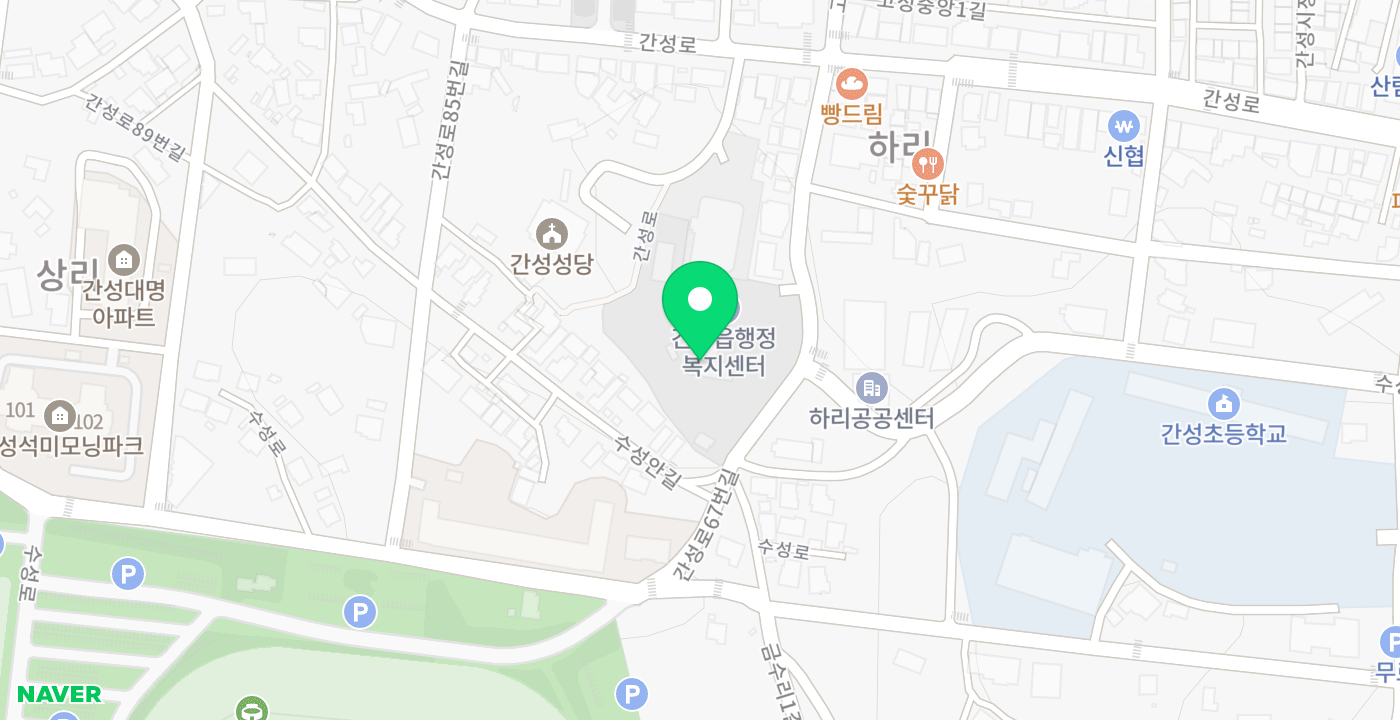 간성읍KIOSK 위치 지도