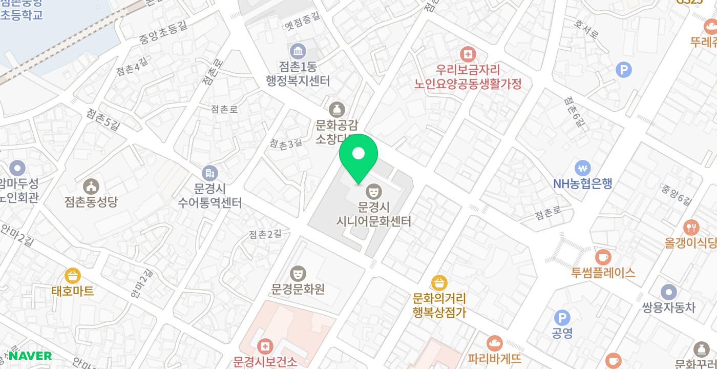 시니어문화센터 위치 지도