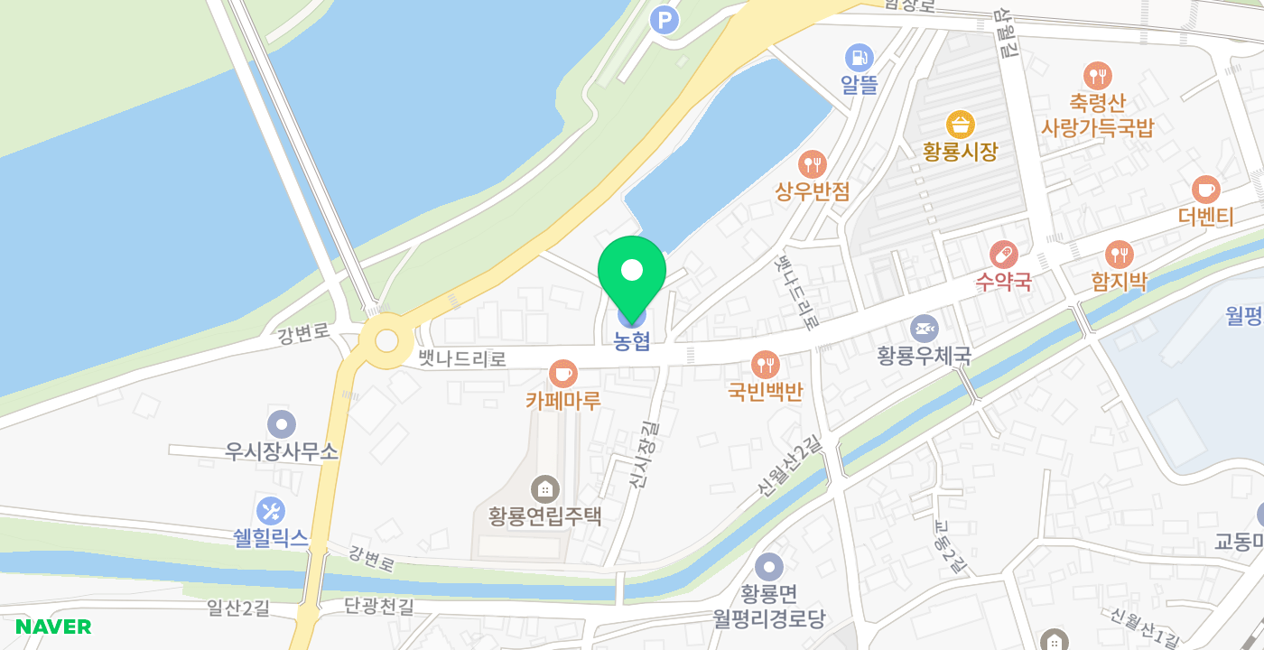 장성군 황룡면 황룡농협 위치 지도