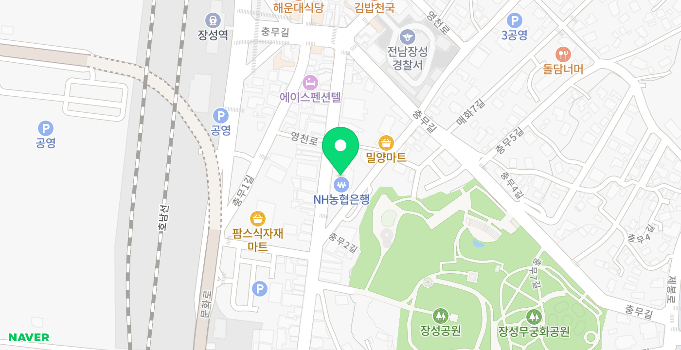 NH농협은행 장성군지부 위치 지도