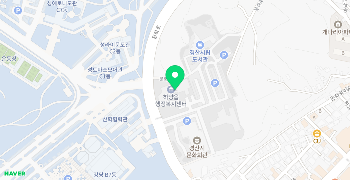 하양발급기 KIOSK 위치 지도