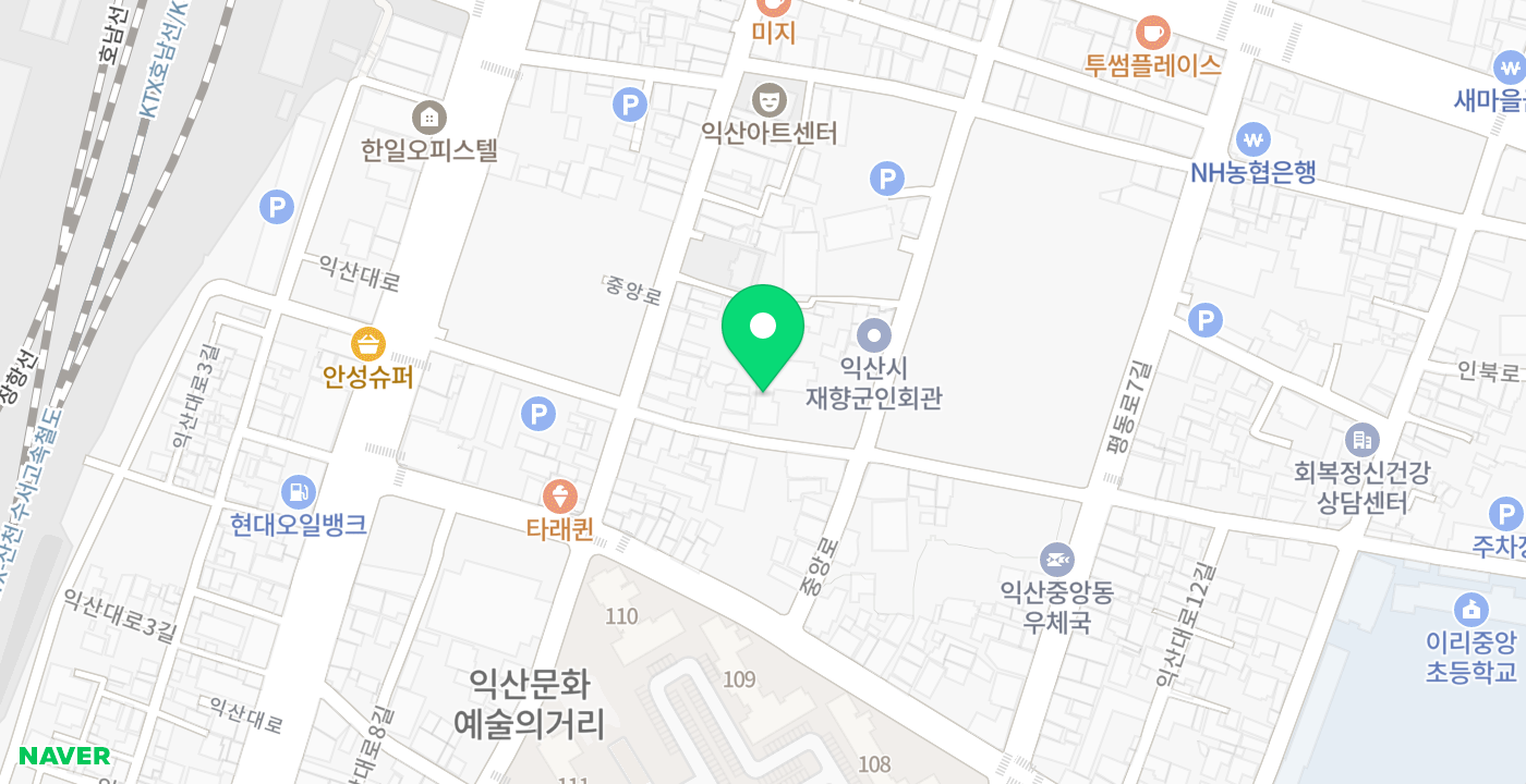 청년시청 앞 위치 지도