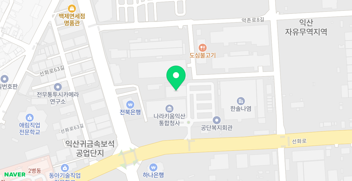 익산세무서 위치 지도