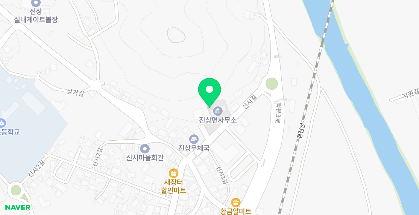 진상면사무소 위치 지도