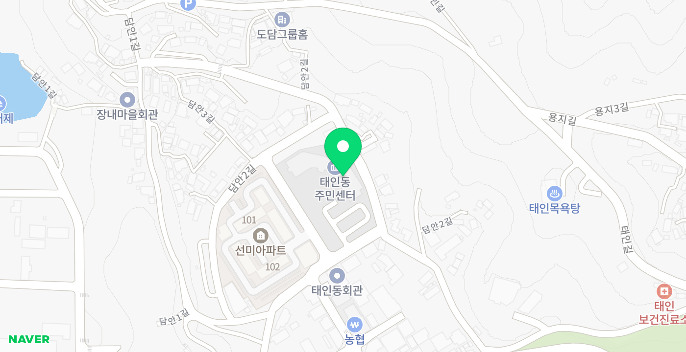 태인동주민센터 위치 지도