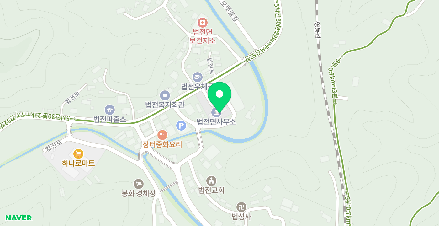법전면사무소 위치 지도