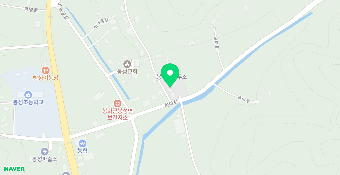 봉성면사무소 위치 지도