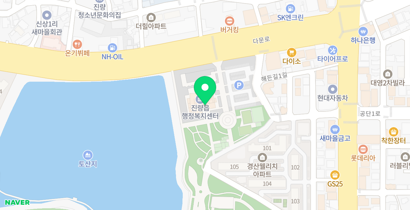 진량읍_무인 KIOSK 위치 지도
