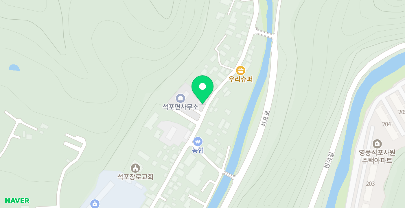 석포면사무소 위치 지도