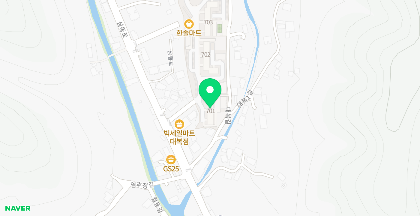 한솔그린빌아파트 위치 지도