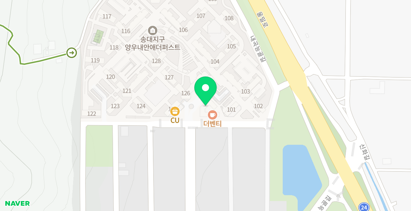 언양 양우내안애아파트 위치 지도