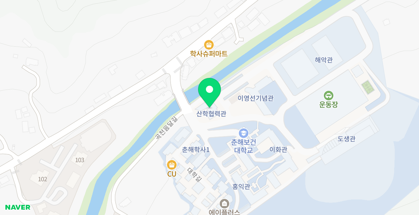 춘해대학교 위치 지도