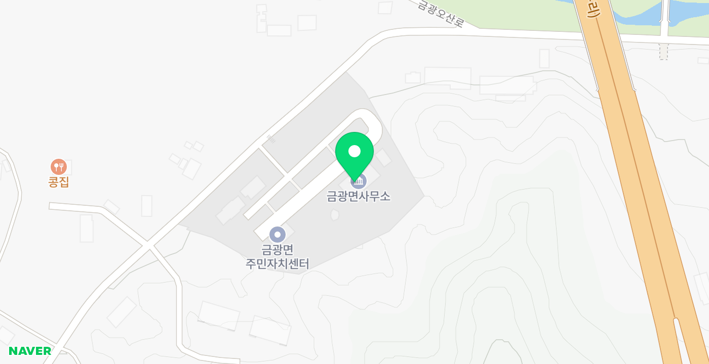 금광면 행정복지센터 위치 지도