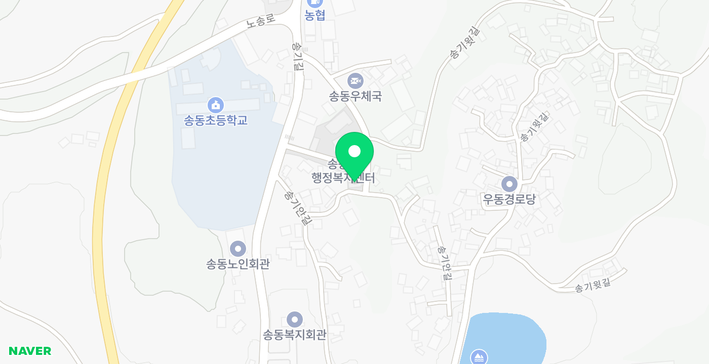 송동면 위치 지도