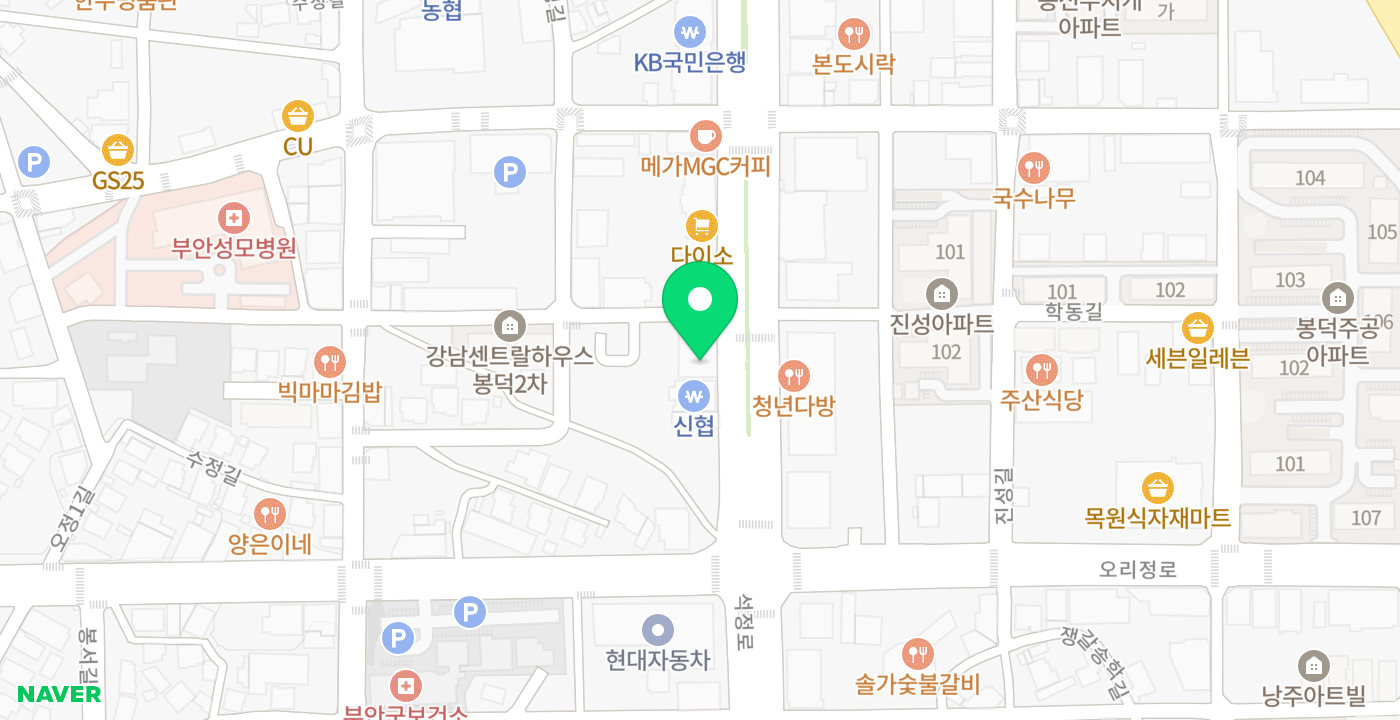 산림조합 위치 지도