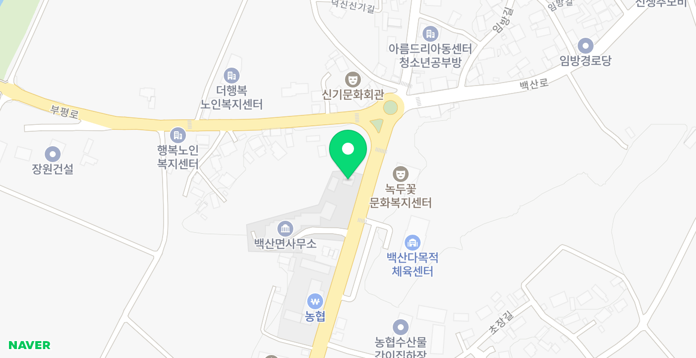 백산면사무소 위치 지도