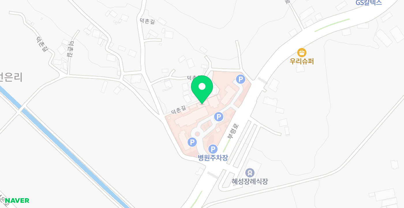 부안혜성병원 1층 위치 지도