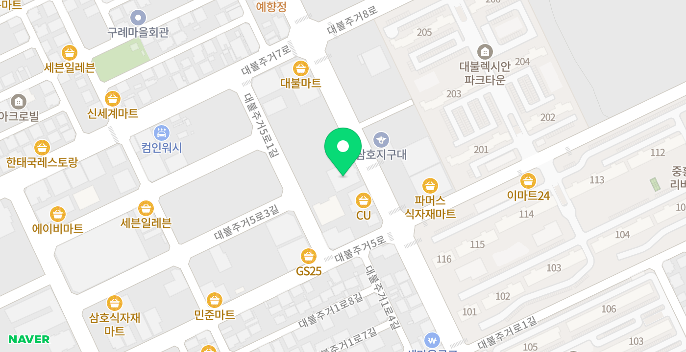 삼호농협 공단지점 위치 지도