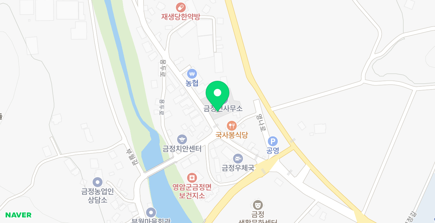 금정면 행정복지센터 위치 지도