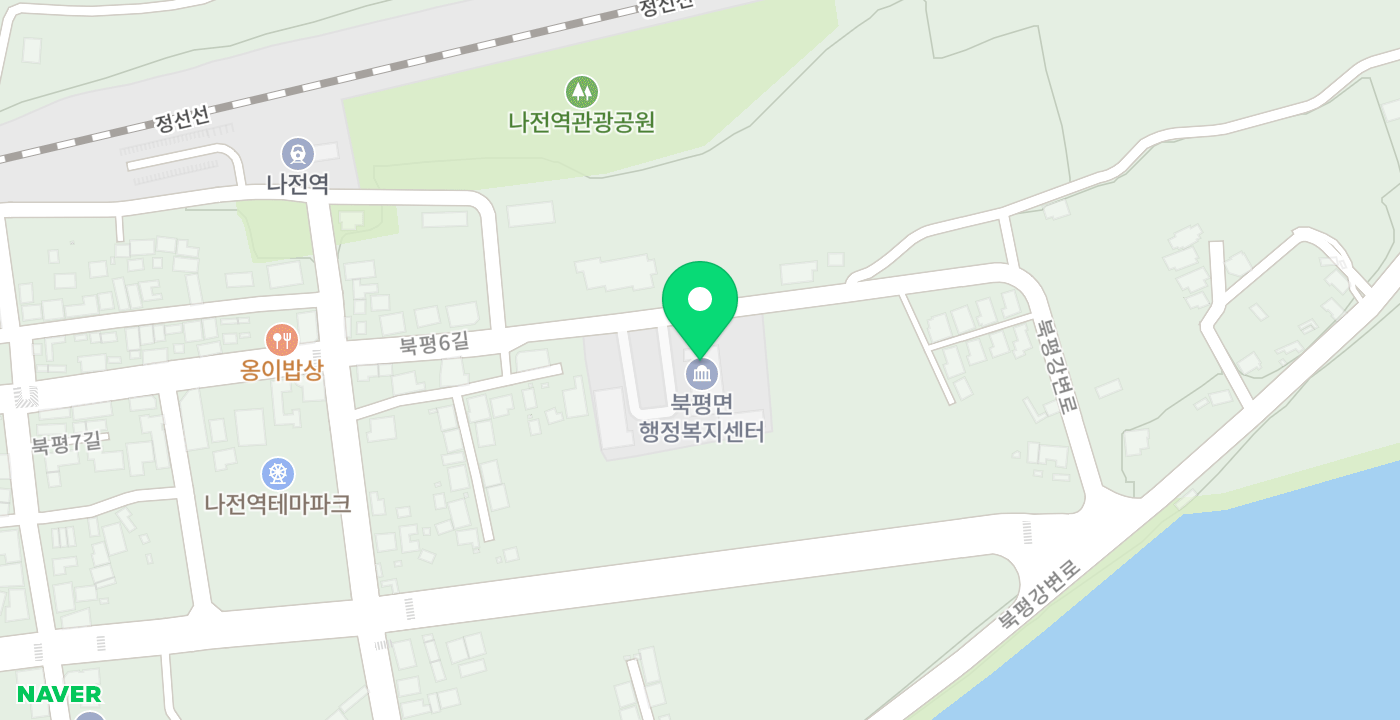 북평면 위치 지도