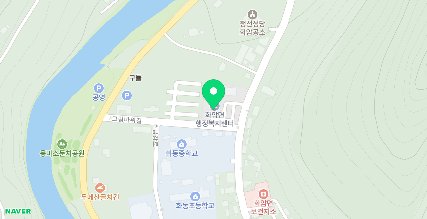 화암면 위치 지도