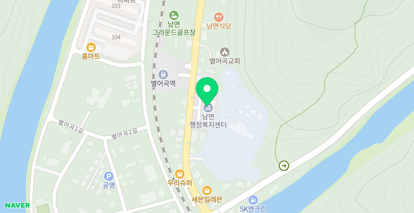 남면 위치 지도