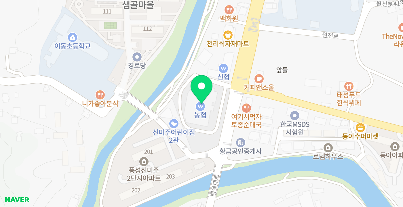 천리농협 위치 지도