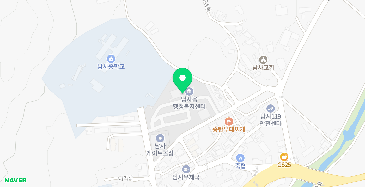 남사읍 위치 지도