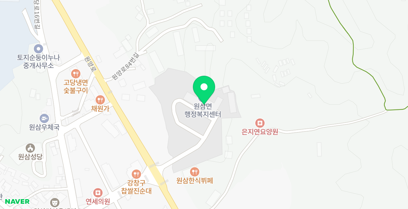 원삼면 위치 지도