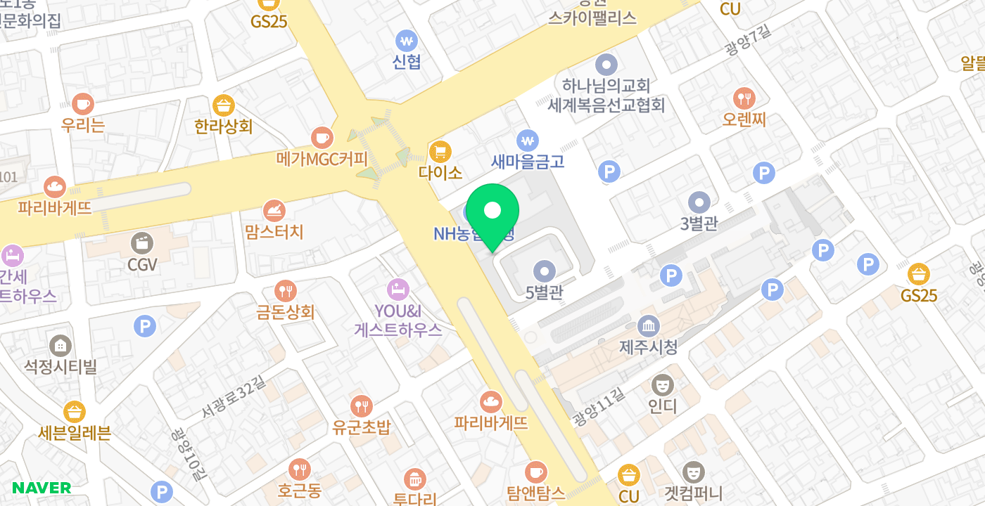 제주시청(1) 위치 지도