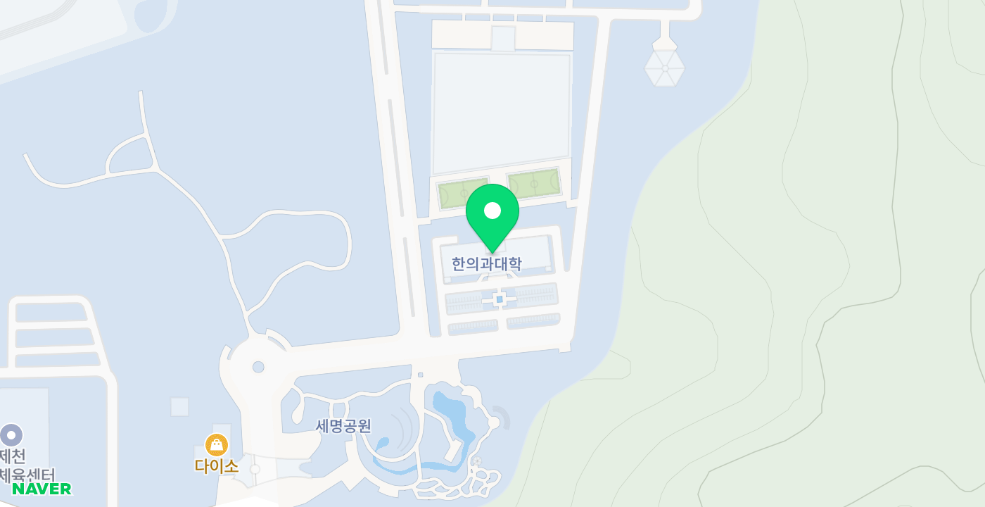 세명대학교 위치 지도