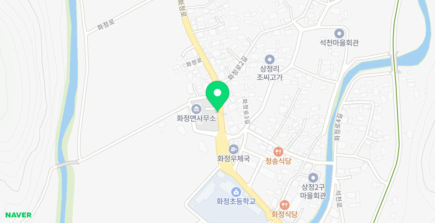 화정면사무소 위치 지도