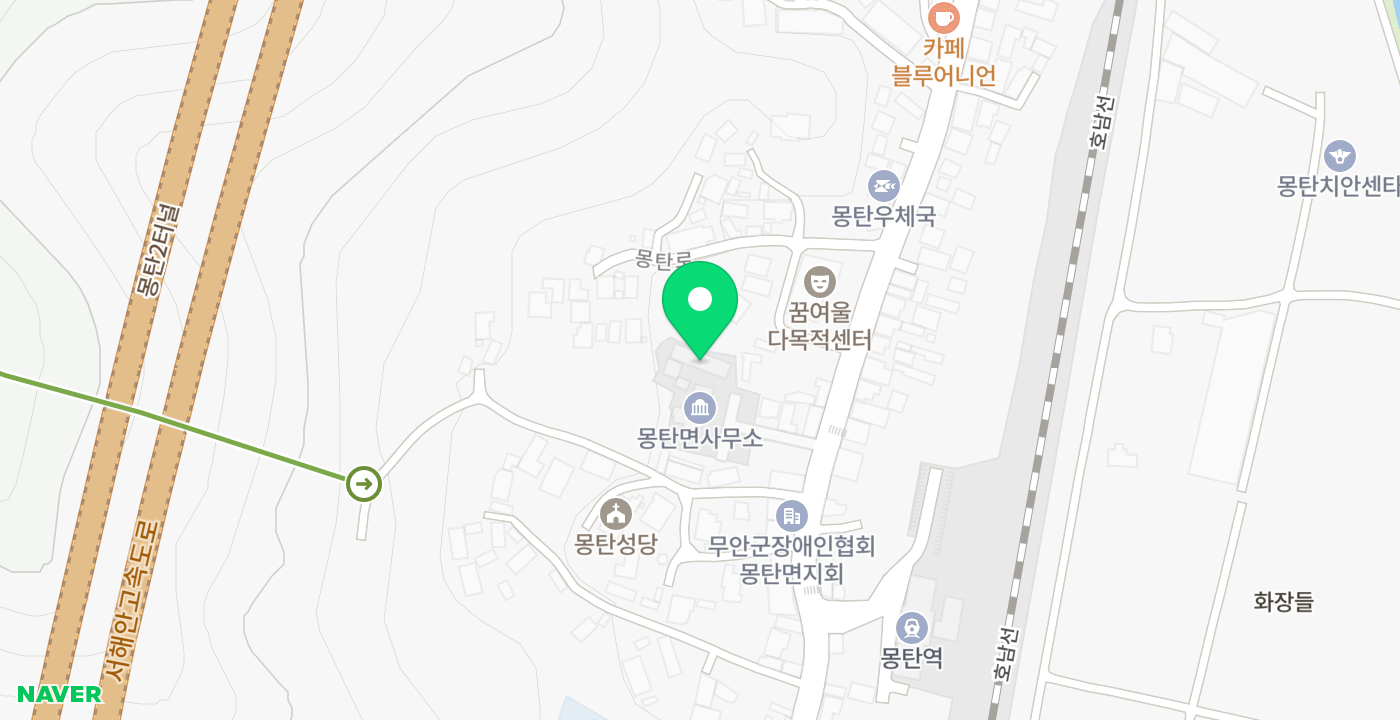 몽탄면사무소 위치 지도