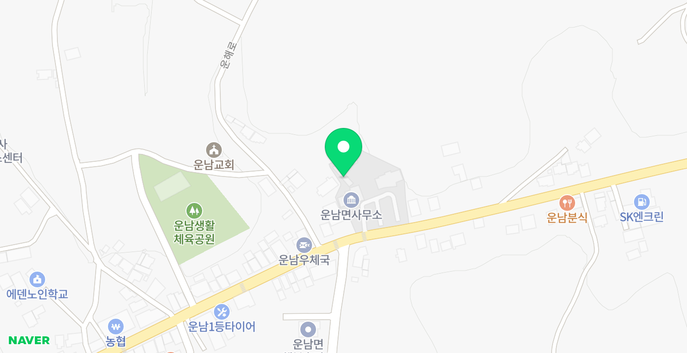 운남면사무소 위치 지도
