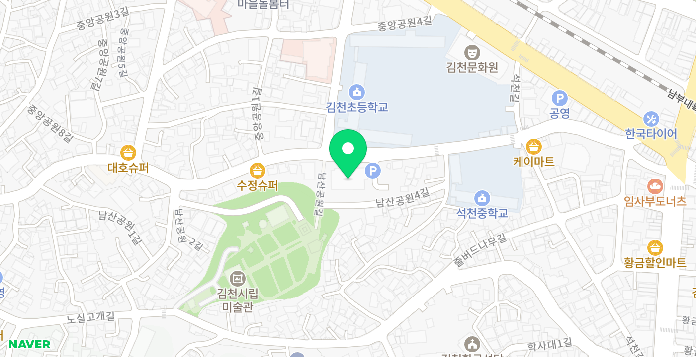 국민건강보험공단 김천지사 위치 지도