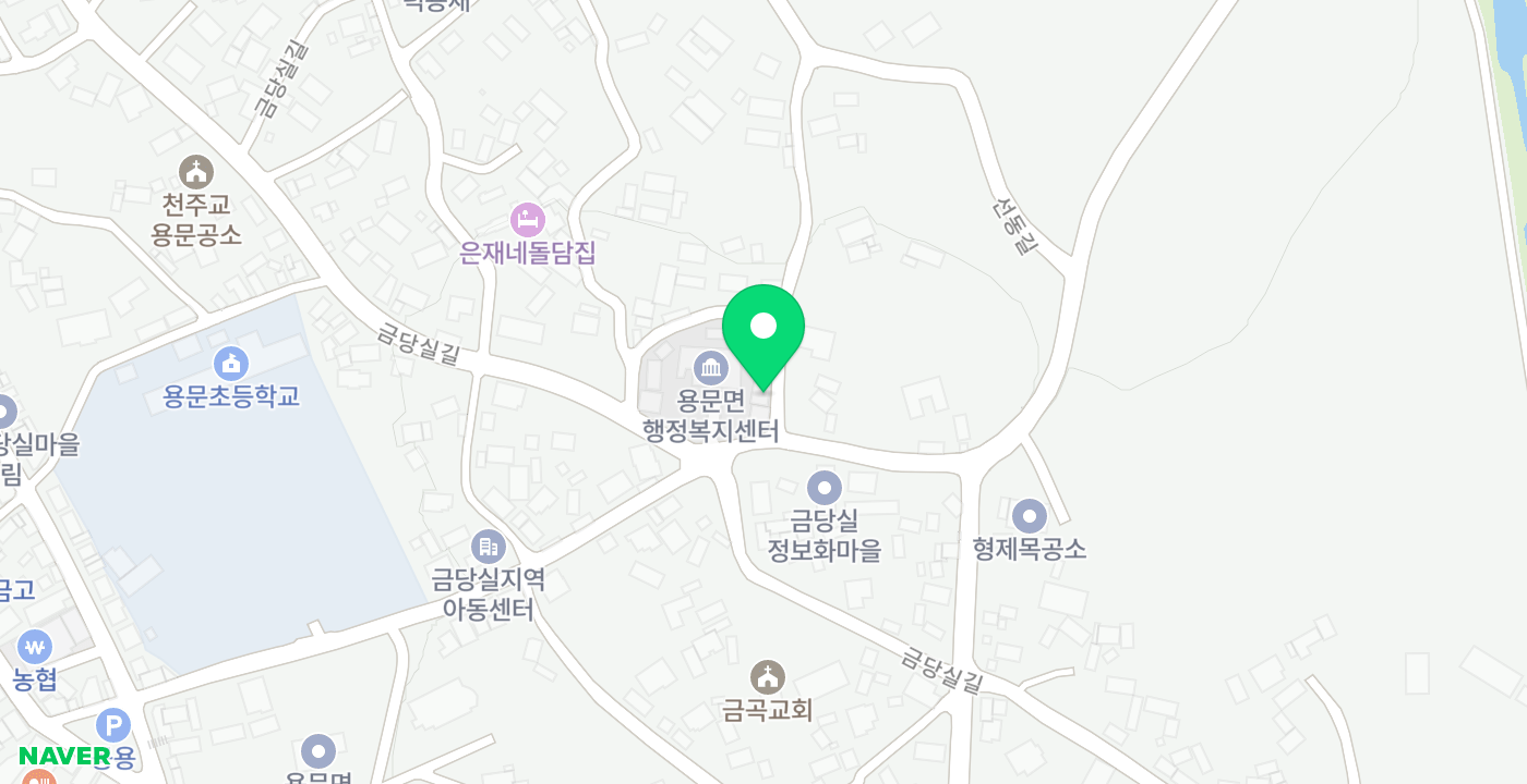 용문면 위치 지도