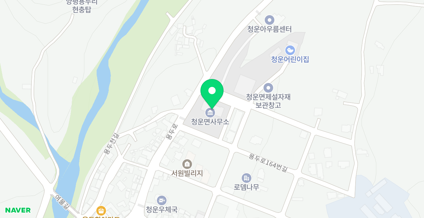 청운면 위치 지도