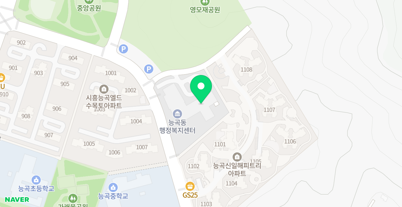 능곡동행정복지센터 위치 지도