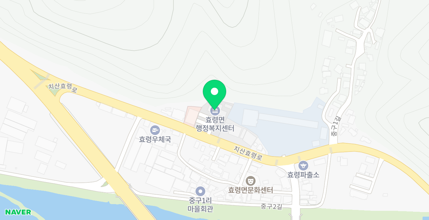 효령면 위치 지도
