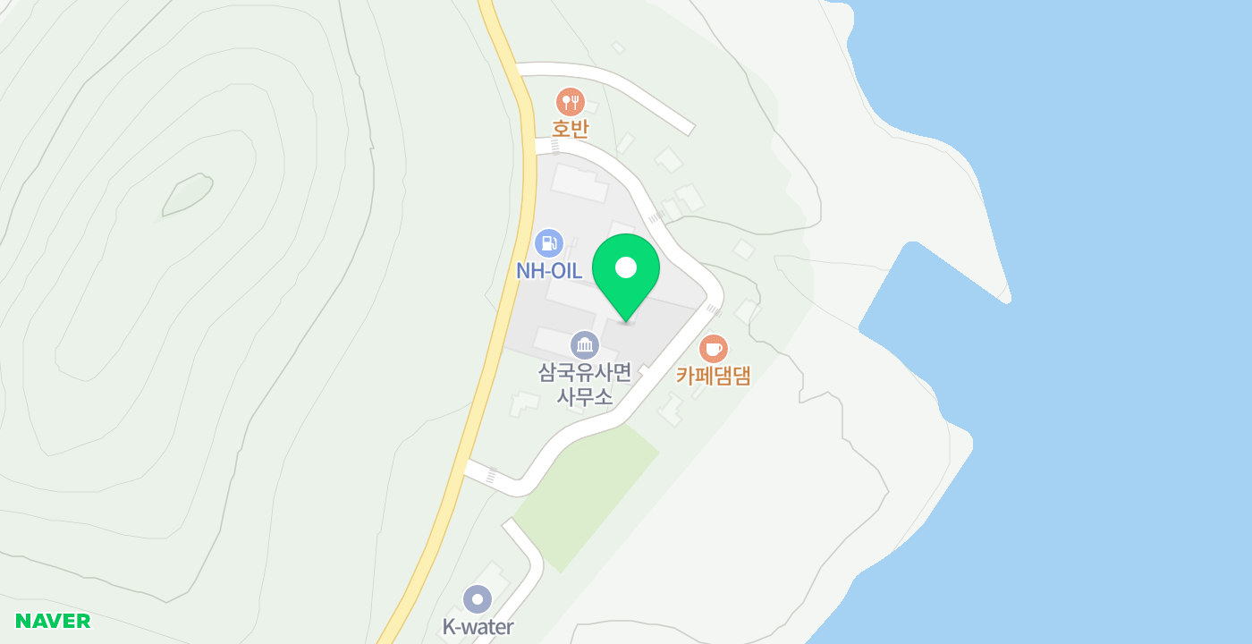 삼국유사면 위치 지도