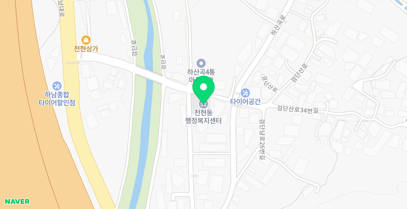 천현동행정복지센터 위치 지도