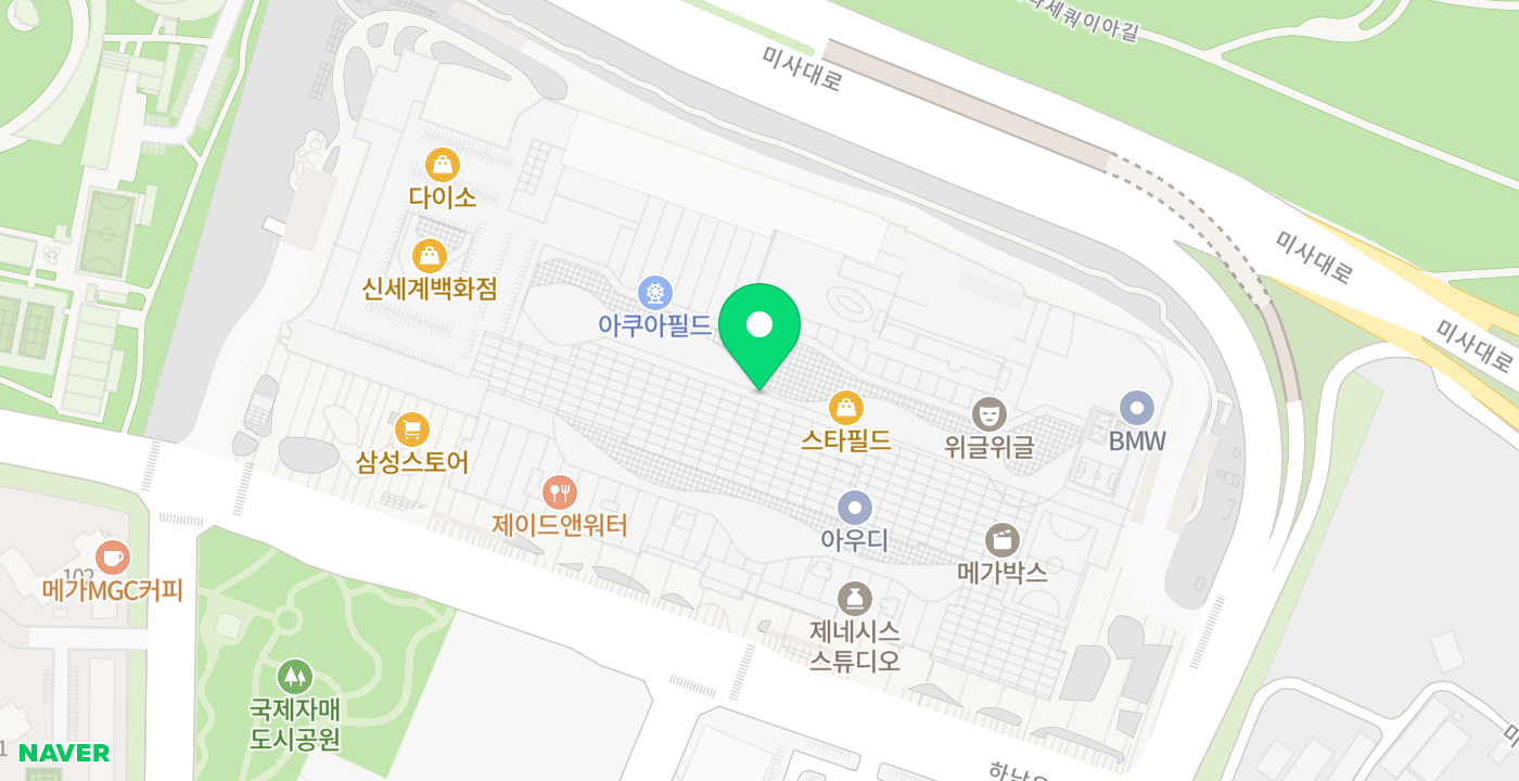 스타필드하남 위치 지도