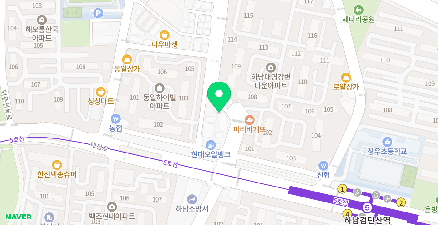 우리은행 신장지점 위치 지도