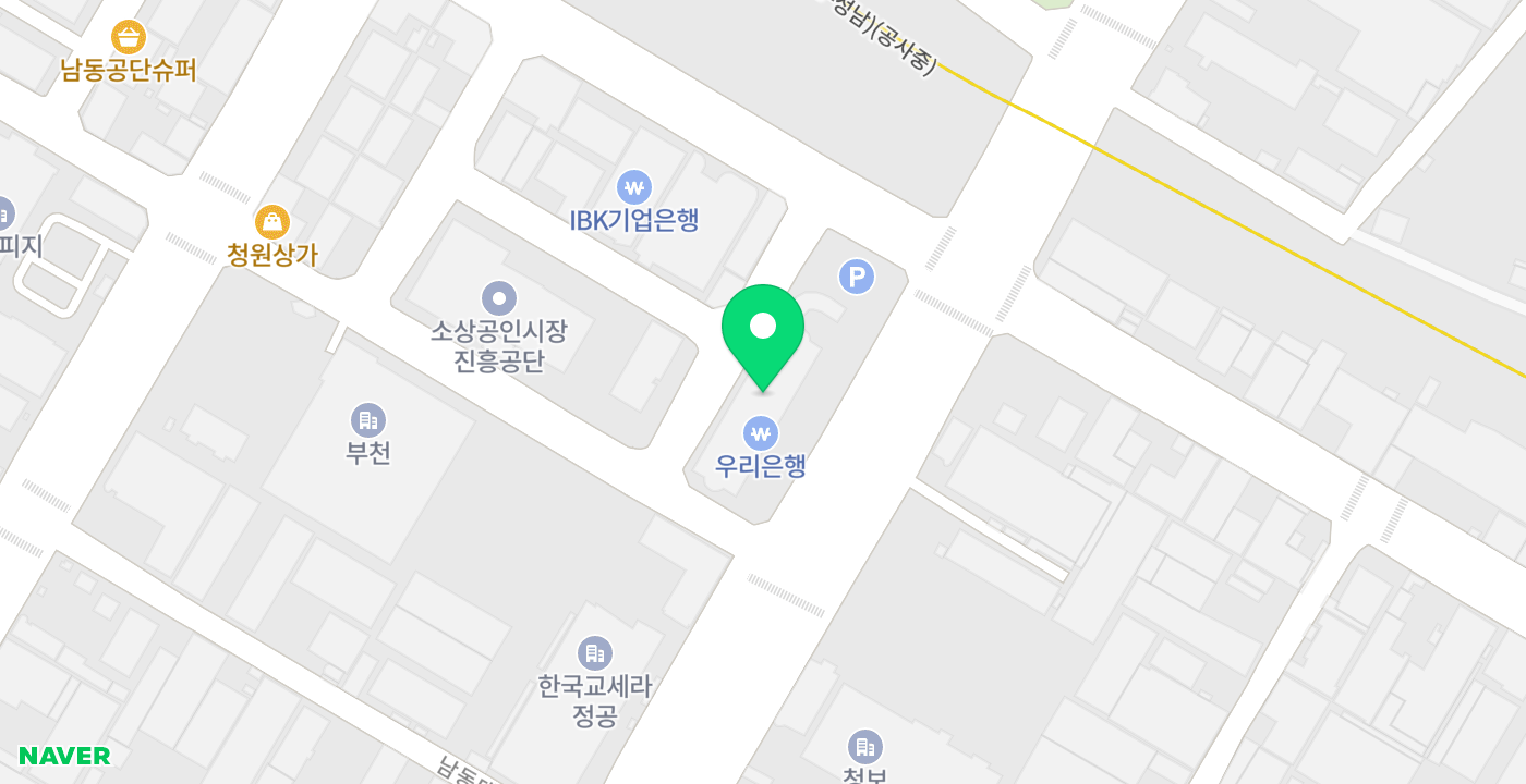 한국산업단지공단 인천지역본부 위치 지도
