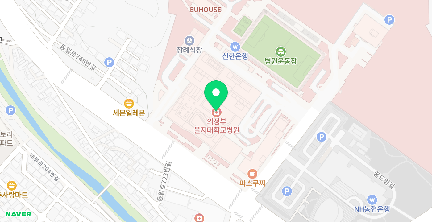 의정부 을지대학교병원 위치 지도