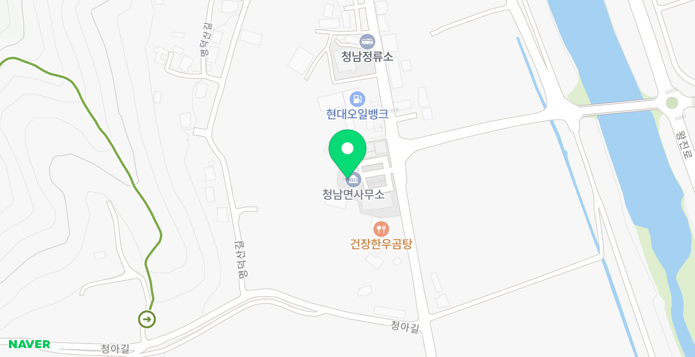 청남면사무소 위치 지도